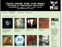 Tablet Screenshot of melodicrevolutionrecords.com